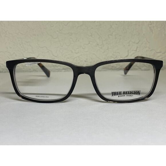 Nwt True Religion Eyeglass Frames T007 FW540 54/17/140 Black RETAIL $114 - Picture 1 of 9